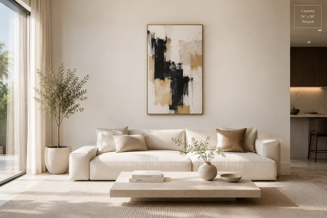 Why Oversized Wall Art Is the Secret to Luxury Interior Design