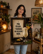 Póster de cóctel Piña Colada