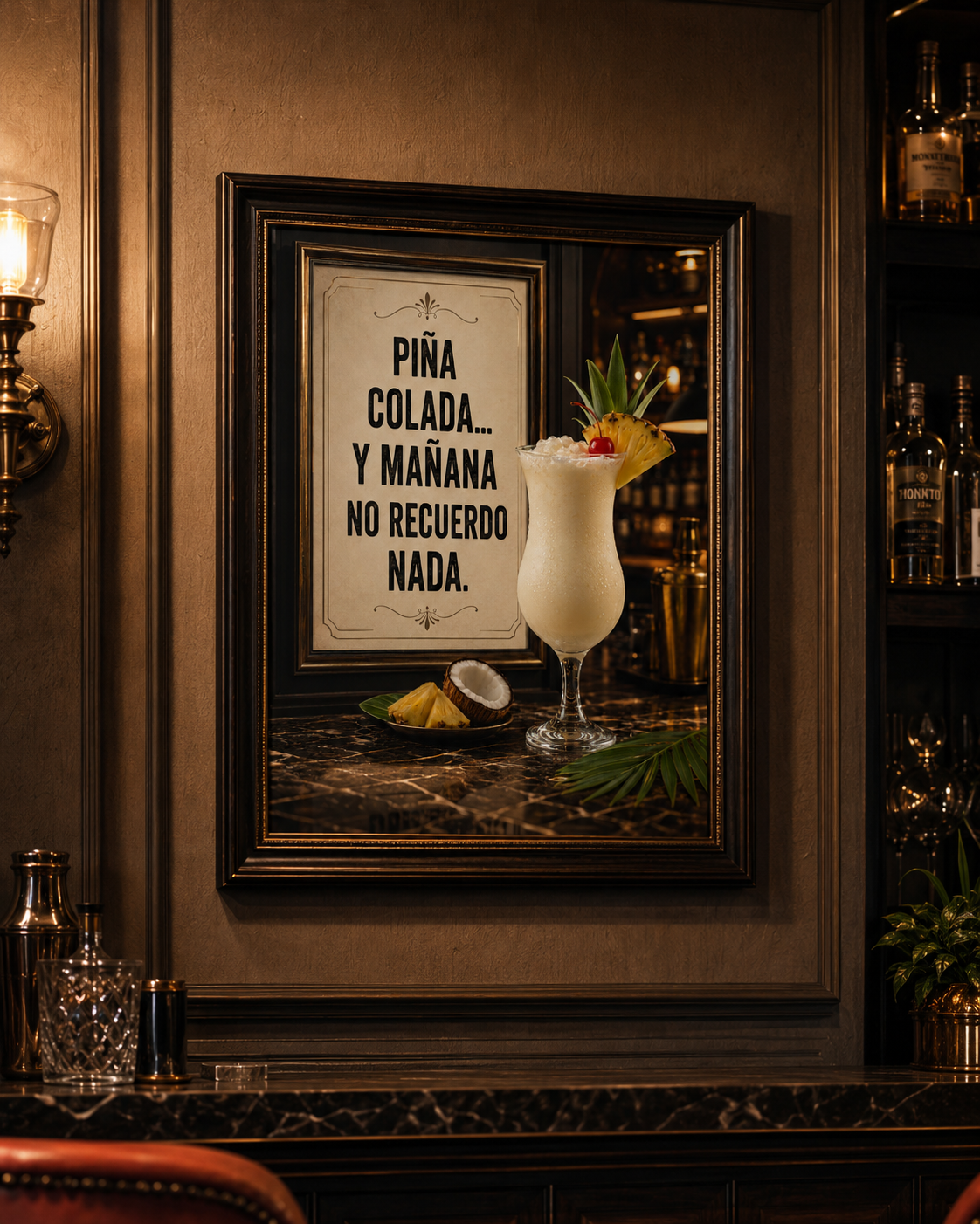 Piña Colada Cocktail Poster