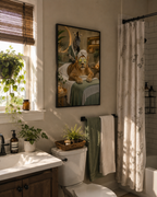 Funny Lion Spa Wall Art Poster