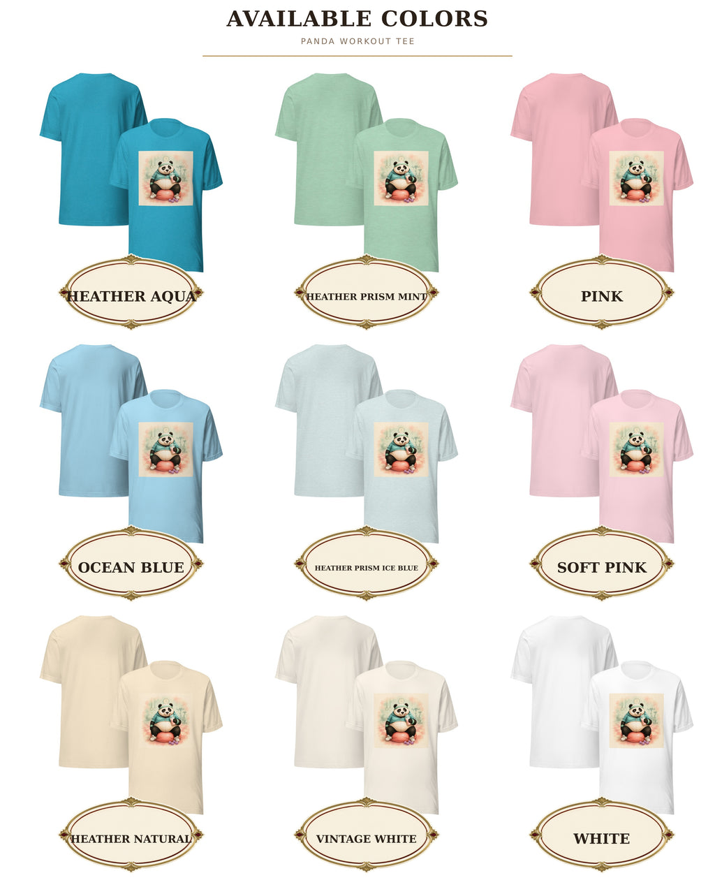 Panda Workout Graphic Tee, Unisex Fitness Shirt, Funny Gym Gift