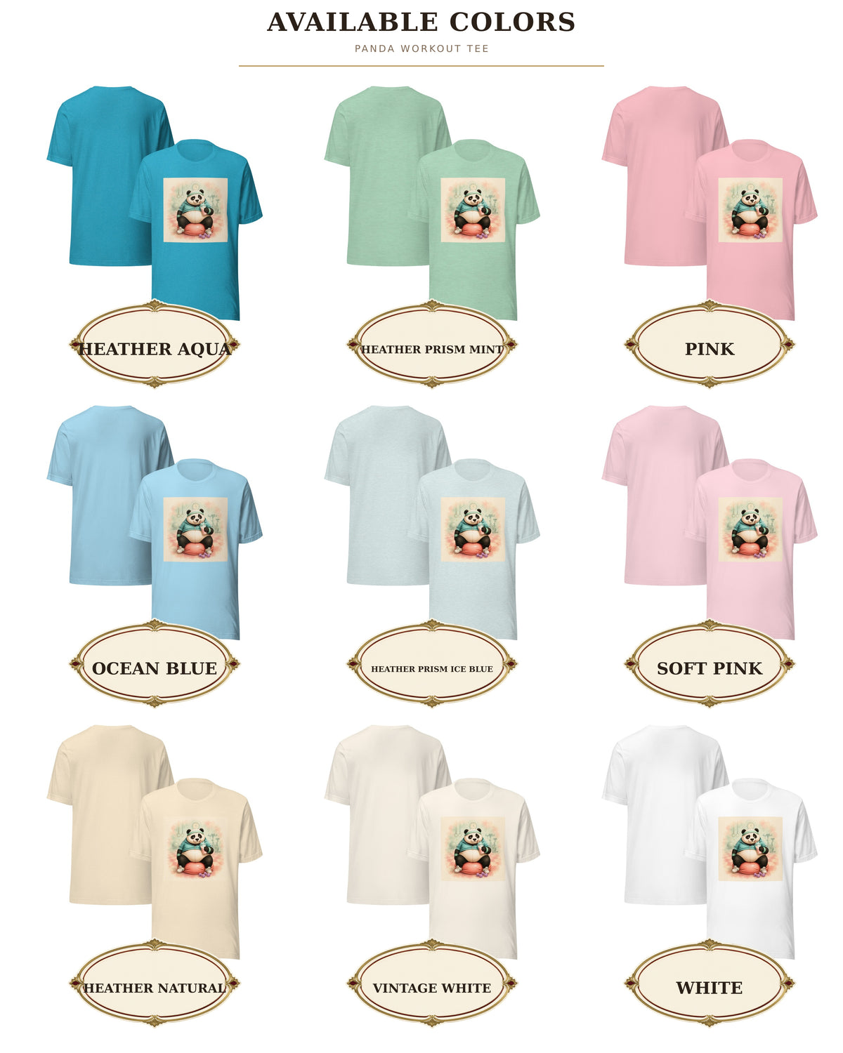 Panda Workout Graphic Tee, Unisex Fitness Shirt, Funny Gym Gift