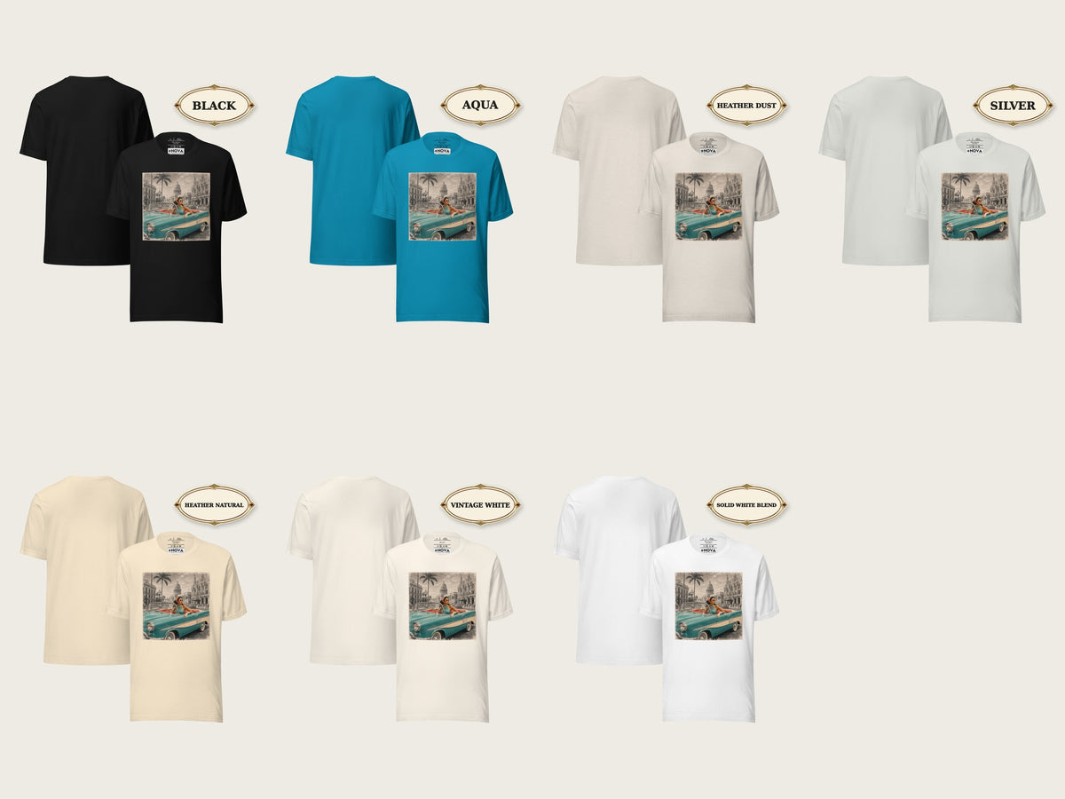 Havana Convertible Graphic Tee, Vintage Cuba Travel Shirt, Classic Car Gift