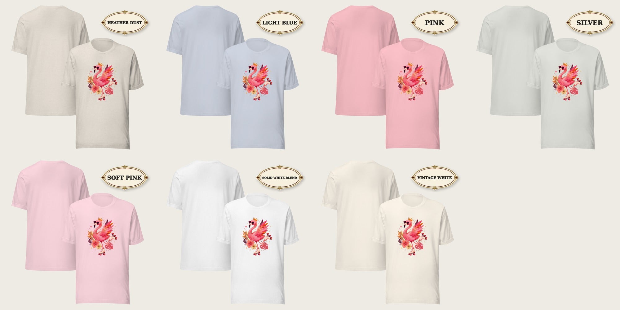 Pink Flamingo Shirt for Women, Tropical Graphic Tee, Colorful Summer T-Shirt, Beach Vacation Tee, Flamingo Lover Gift