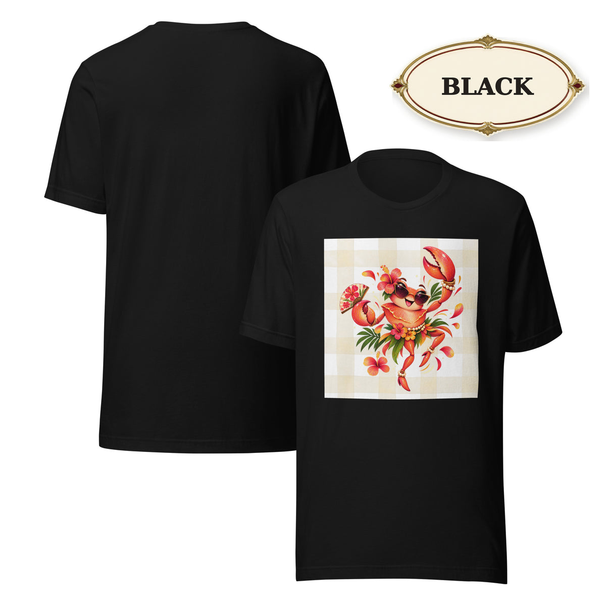 Women’s Tropical Lobster Graphic Tee, Coastal Summer Shirt, Beach Lover Gift