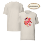 Pink Flamingo Shirt for Women, Tropical Graphic Tee, Colorful Summer T-Shirt, Beach Vacation Tee, Flamingo Lover Gift