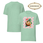 Women’s Tropical Cocktail Graphic Tee, Coconut Drink Summer Shirt