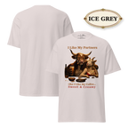 Funny Bull and Goat Coffee T-Shirt, Sweet and Creamy Partners Tee, Farm Animal Humor Gift, Unisex Graphic Shirt
