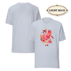 Pink Flamingo Shirt for Women, Tropical Graphic Tee, Colorful Summer T-Shirt, Beach Vacation Tee, Flamingo Lover Gift