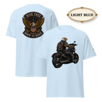 Ride Free Born to Roam Biker Shirt, Patriotic Eagle Motorcycle T-Shirt, American Flag Graphic Tee, Unisex Rider Gift