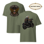 Ride Free Born to Roam Biker Shirt, Patriotic Eagle Motorcycle T-Shirt, American Flag Graphic Tee, Unisex Rider Gift