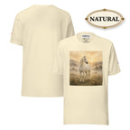 White Horse Graphic Tee, Unisex Western Shirt, Equestrian Gift