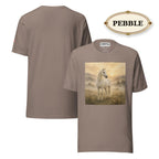 White Horse Graphic Tee, Unisex Western Shirt, Equestrian Gift