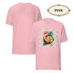 Women’s Tropical Cocktail Graphic Tee, Coconut Drink Summer Shirt