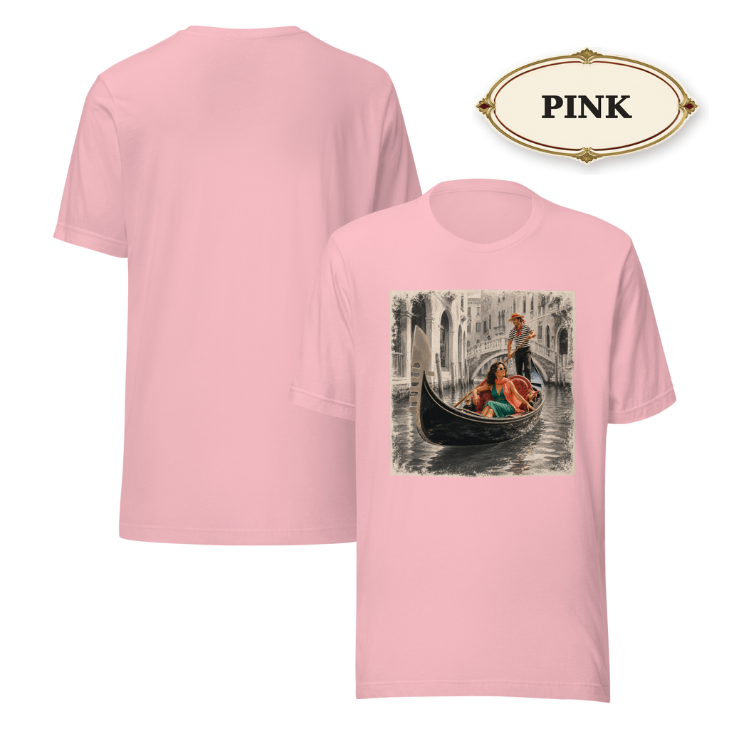 Camisa de Venecia, Italia, para mujer, camiseta gráfica de góndola, camiseta de vacaciones italianas, camisa vintage de Venecia, camiseta de viaje por Italia