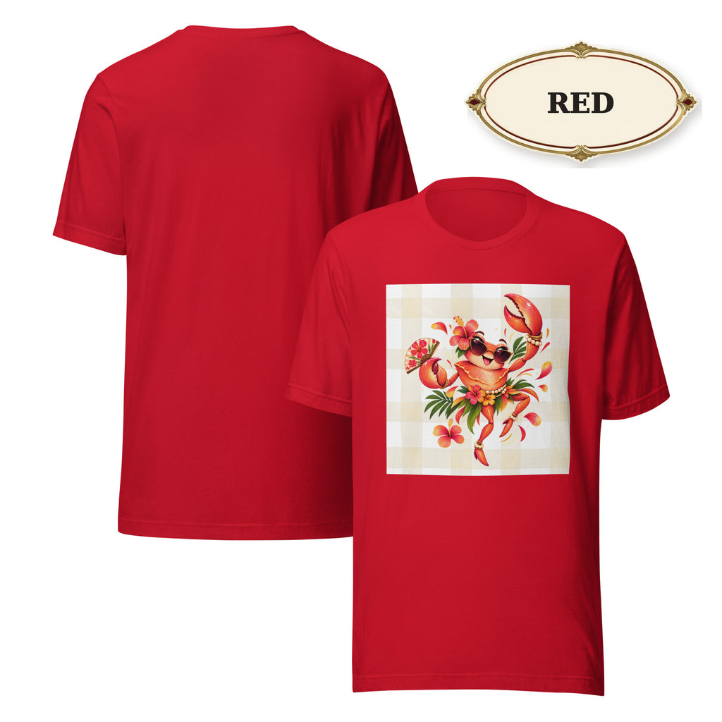 Women’s Tropical Lobster Graphic Tee, Coastal Summer Shirt, Beach Lover Gift