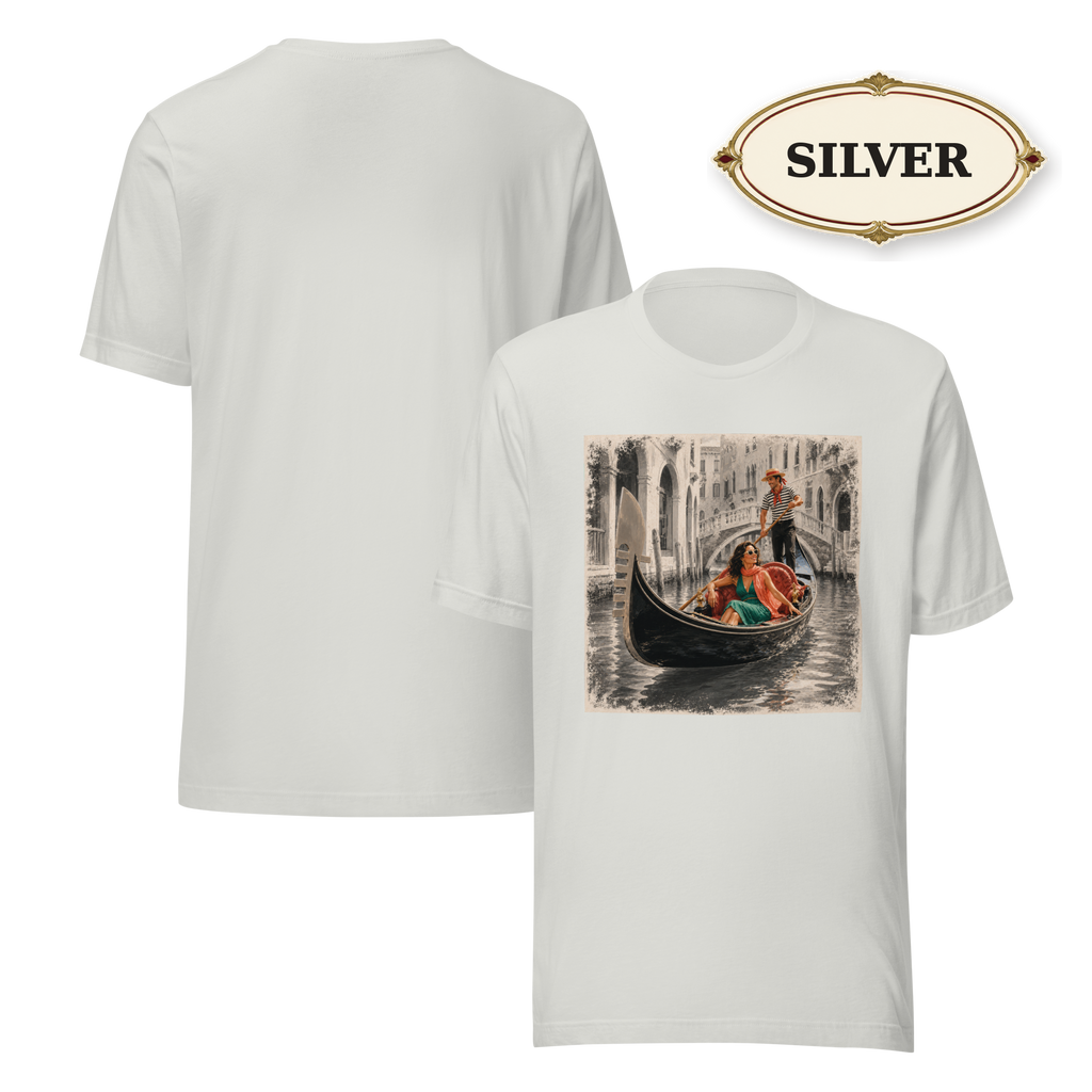 Camisa de Venecia, Italia, para mujer, camiseta gráfica de góndola, camiseta de vacaciones italianas, camisa vintage de Venecia, camiseta de viaje por Italia