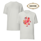 Pink Flamingo Shirt for Women, Tropical Graphic Tee, Colorful Summer T-Shirt, Beach Vacation Tee, Flamingo Lover Gift
