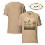 White Horse Graphic Tee, Unisex Western Shirt, Equestrian Gift