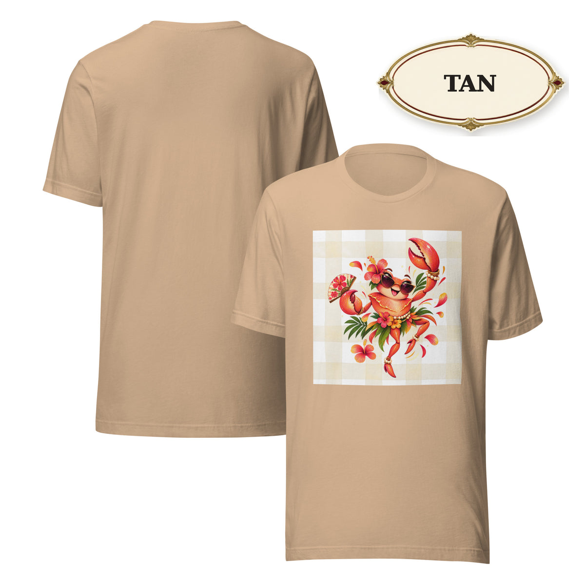 Women’s Tropical Lobster Graphic Tee, Coastal Summer Shirt, Beach Lover Gift