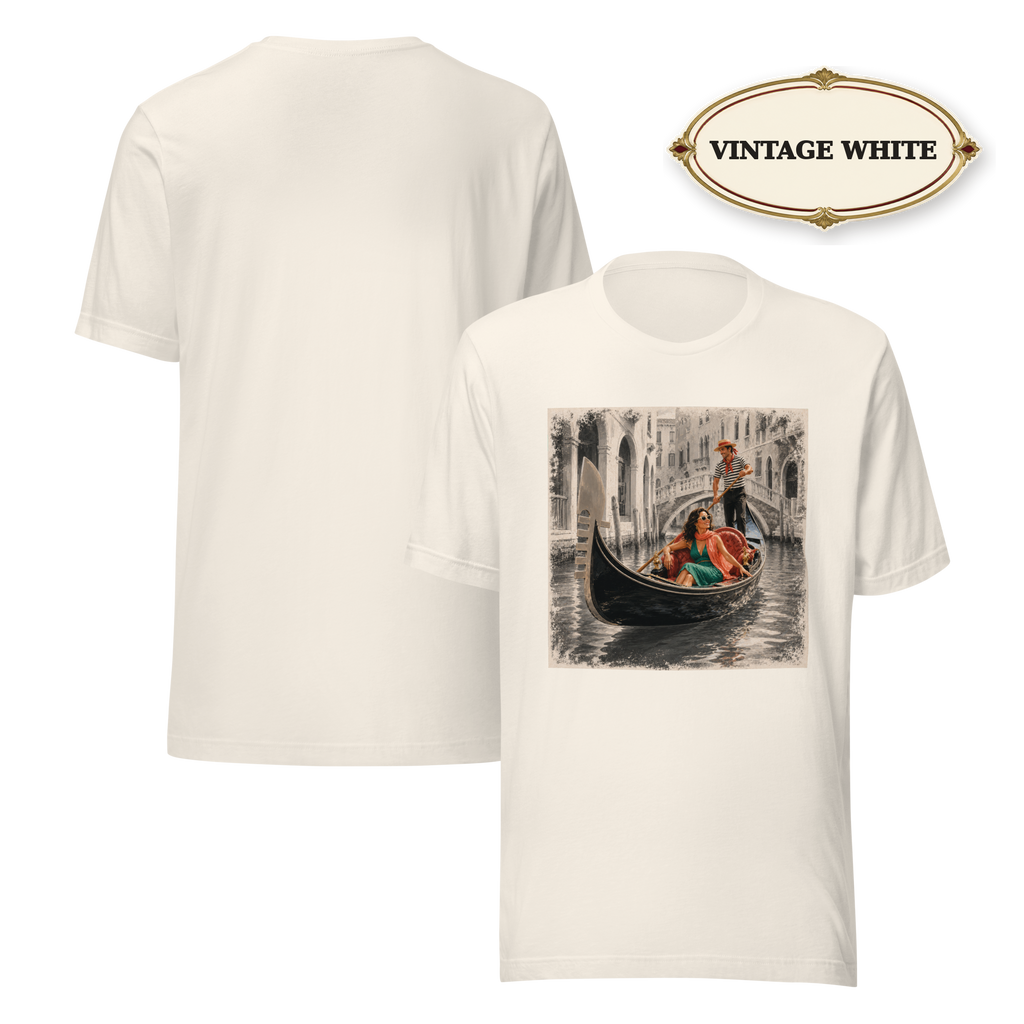 Camisa de Venecia, Italia, para mujer, camiseta gráfica de góndola, camiseta de vacaciones italianas, camisa vintage de Venecia, camiseta de viaje por Italia