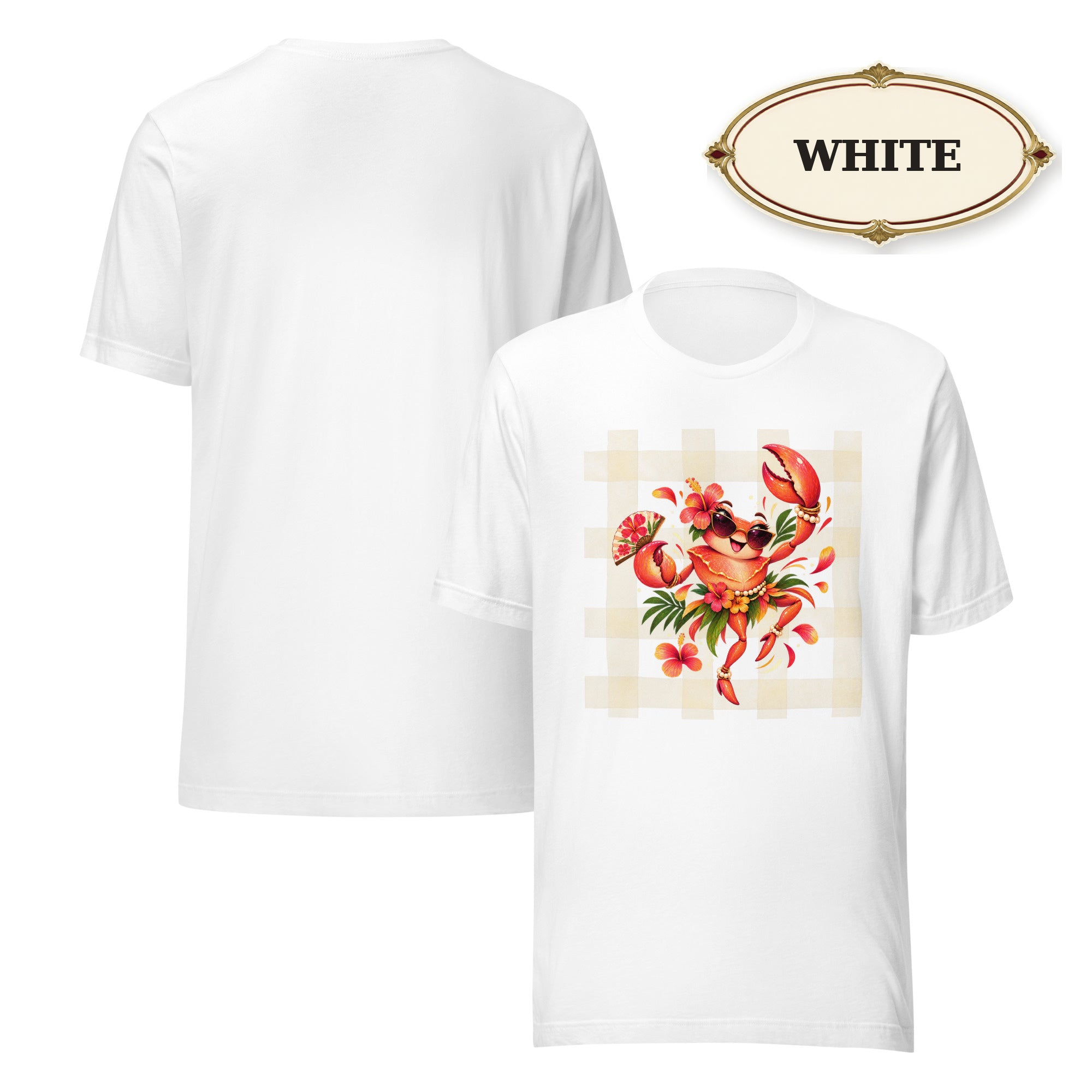 Women’s Tropical Lobster Graphic Tee, Coastal Summer Shirt, Beach Lover Gift