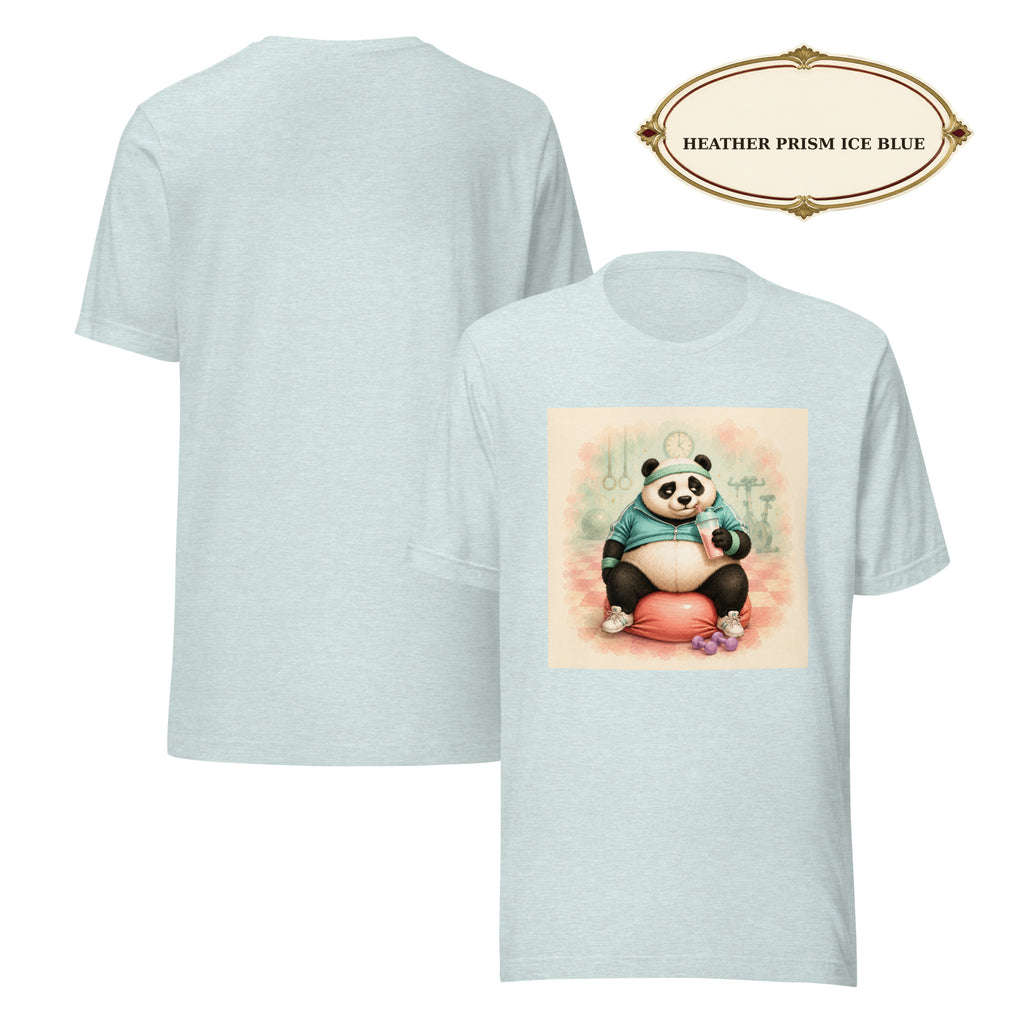 Panda Workout Graphic Tee, Unisex Fitness Shirt, Funny Gym Gift