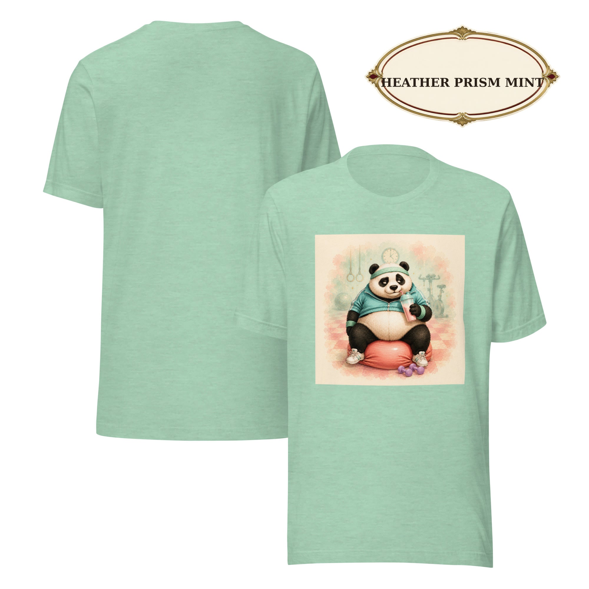 Panda Workout Graphic Tee, Unisex Fitness Shirt, Funny Gym Gift