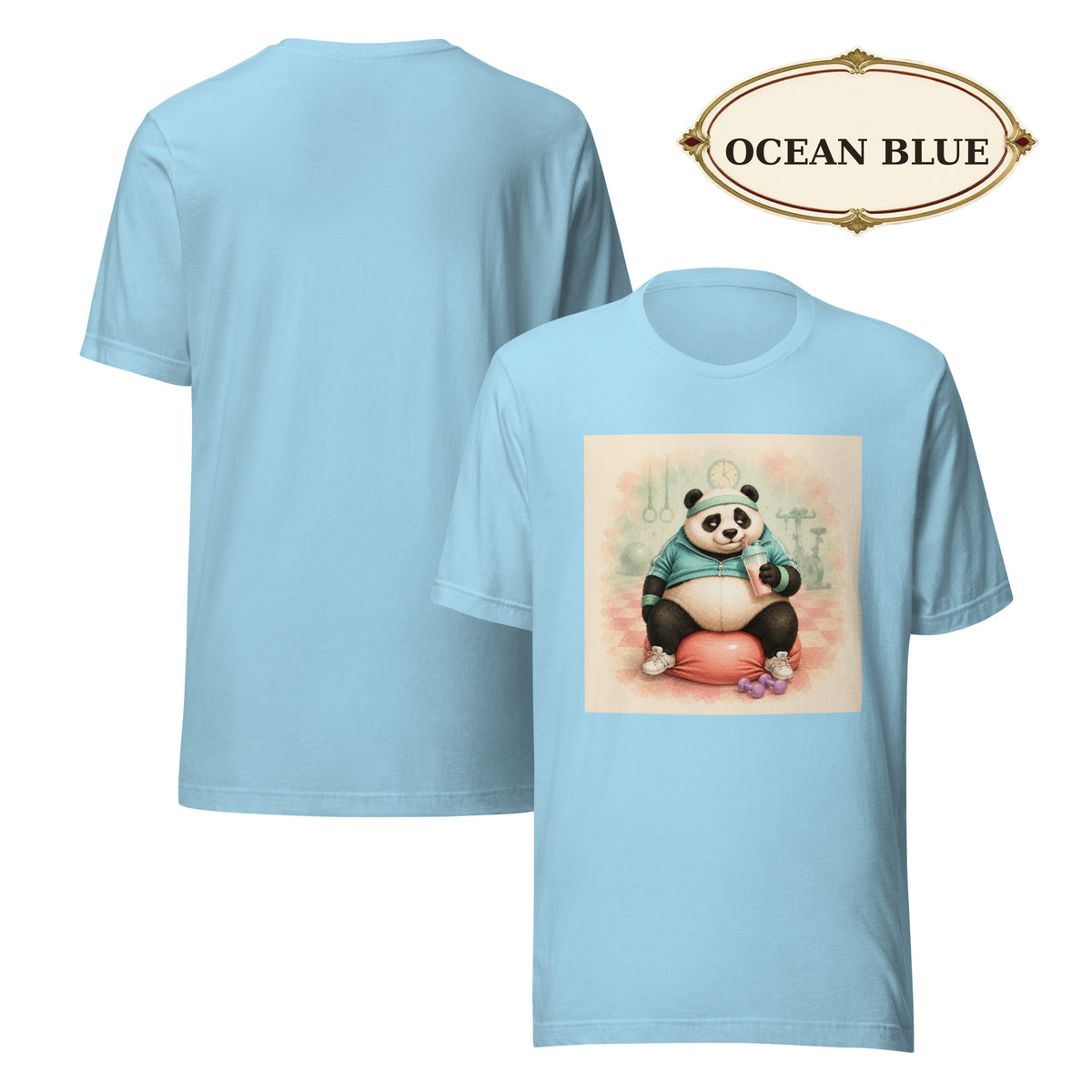 Panda Workout Graphic Tee, Unisex Fitness Shirt, Funny Gym Gift