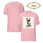 Cute Donkey Graphic Tee for Women, Whimsical Farm Animal Shirt