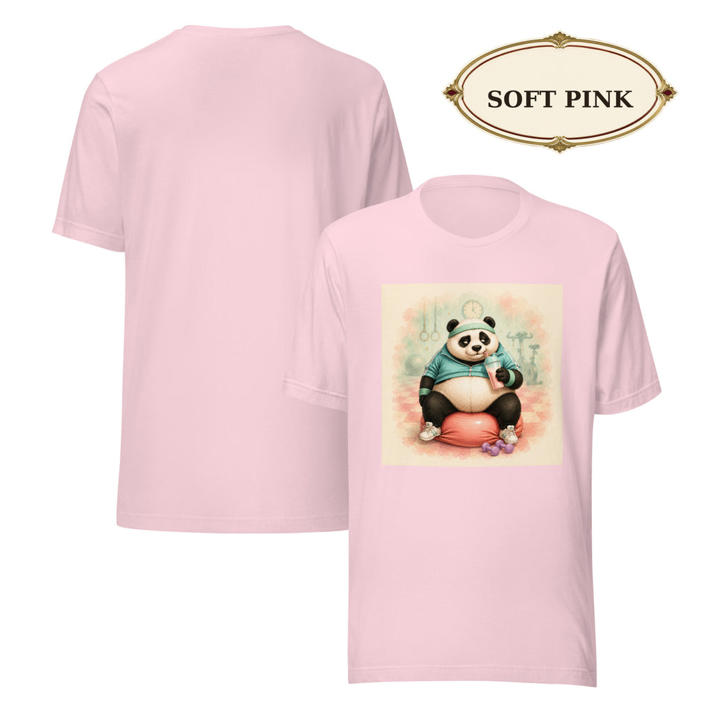 Panda Workout Graphic Tee, Unisex Fitness Shirt, Funny Gym Gift