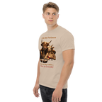 Funny Bull and Goat Coffee T-Shirt, Sweet and Creamy Partners Tee, Farm Animal Humor Gift, Unisex Graphic Shirt