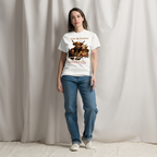 Funny Bull and Goat Coffee T-Shirt, Sweet and Creamy Partners Tee, Farm Animal Humor Gift, Unisex Graphic Shirt