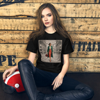 Milan Italy T-Shirt, Elegant Woman at Galleria Vittorio Emanuele II