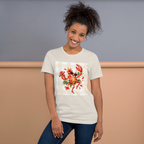 Women’s Tropical Lobster Graphic Tee, Coastal Summer Shirt, Beach Lover Gift