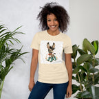 Cute Donkey Graphic Tee for Women, Whimsical Farm Animal Shirt