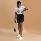 Women’s Tropical Cocktail Graphic Tee, Coconut Drink Summer Shirt