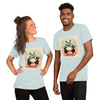 Panda Workout Graphic Tee, Unisex Fitness Shirt, Funny Gym Gift