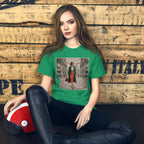 Milan Italy T-Shirt, Elegant Woman at Galleria Vittorio Emanuele II