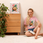 Women’s Tropical Cocktail Graphic Tee, Coconut Drink Summer Shirt