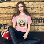 Panda Workout Graphic Tee, Unisex Fitness Shirt, Funny Gym Gift