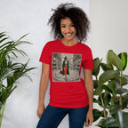 Milan Italy T-Shirt, Elegant Woman at Galleria Vittorio Emanuele II