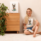 Cute Donkey Graphic Tee for Women, Whimsical Farm Animal Shirt