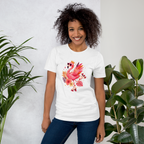 Pink Flamingo Shirt for Women, Tropical Graphic Tee, Colorful Summer T-Shirt, Beach Vacation Tee, Flamingo Lover Gift