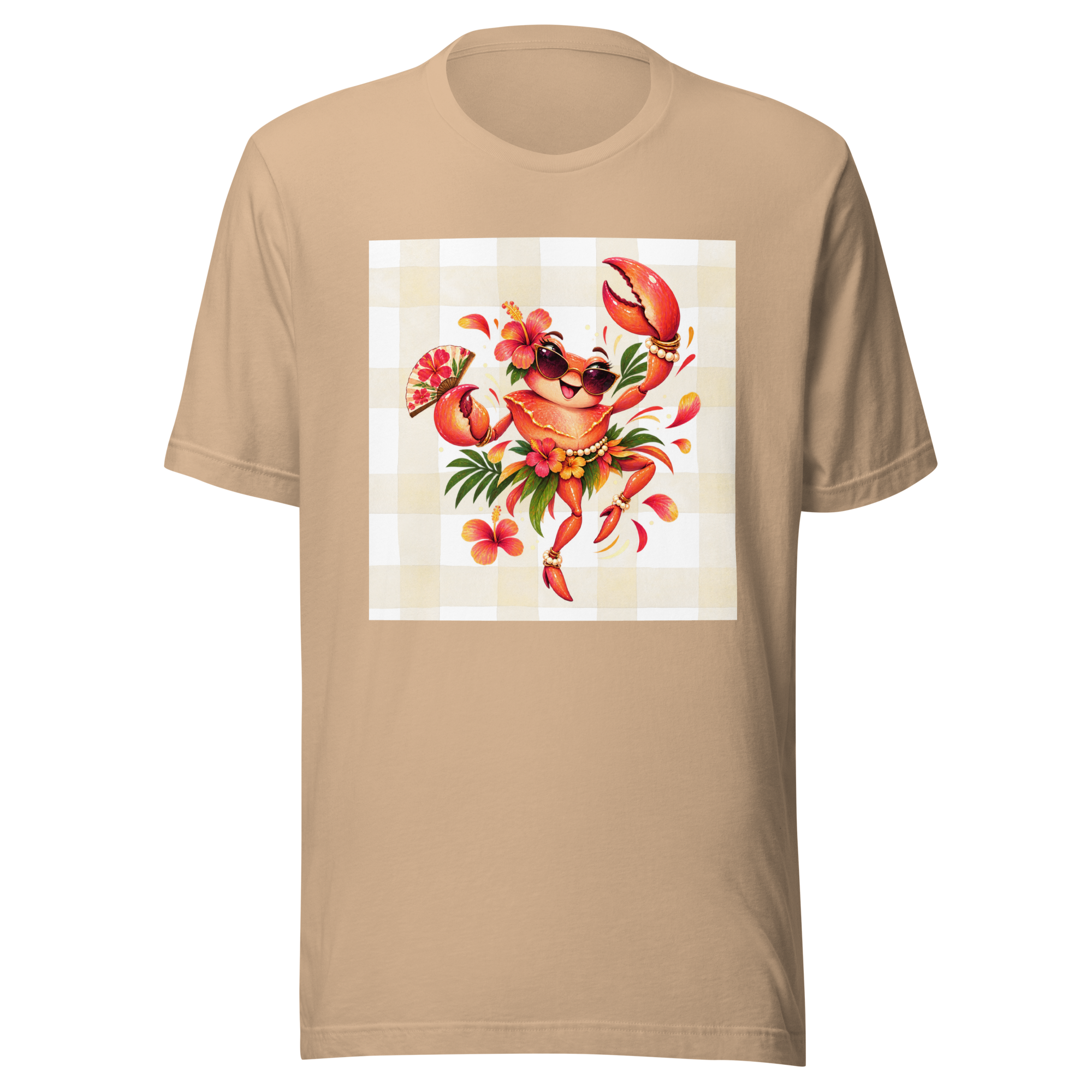 Women’s Tropical Lobster Graphic Tee, Coastal Summer Shirt, Beach Lover Gift