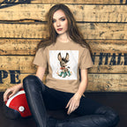 Cute Donkey Graphic Tee for Women, Whimsical Farm Animal Shirt