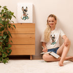 Cute Donkey Graphic Tee for Women, Whimsical Farm Animal Shirt