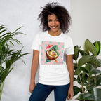 Women’s Tropical Cocktail Graphic Tee, Coconut Drink Summer Shirt