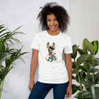 Cute Donkey Graphic Tee for Women, Whimsical Farm Animal Shirt