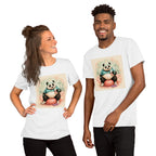 Panda Workout Graphic Tee, Unisex Fitness Shirt, Funny Gym Gift